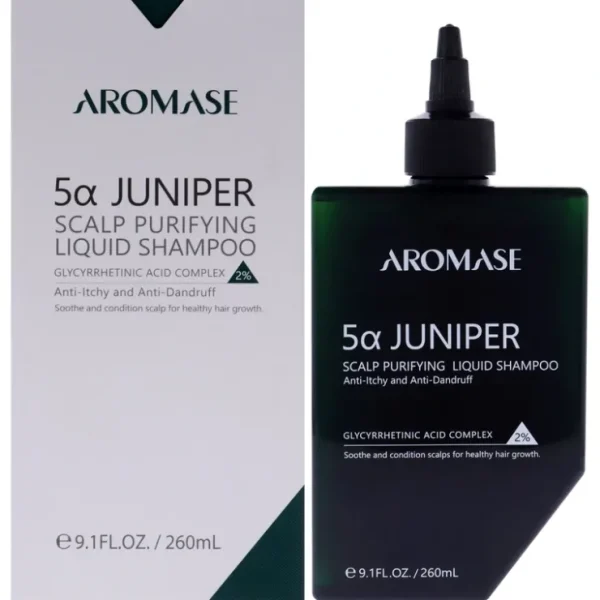 5a Juniper Scalp Purifying Liquid Shampoo by Aromase for Unisex - 9.1 oz Shampoo - Fresh Bloom Skin - Premium Skincare Solutions for Nourished, Hydrated, and Radiant Skin Every Day