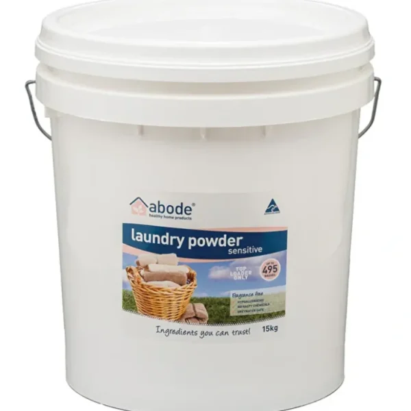 Abode Cleaning Products Abode Laundry Powder (Front & Top Loader) Zero Bucket 15kg - Fresh Bloom Skin - Premium Skincare Solutions for Nourished, Hydrated, and Radiant Skin Every Day