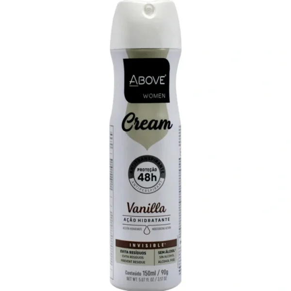 Above 48 Hours Cream Antiperspirant Deodorant - Vanilla by Above for Women - 3.17 oz Deodorant Spray - Fresh Bloom Skin - Premium Skincare Solutions for Nourished, Hydrated, and Radiant Skin Every Day