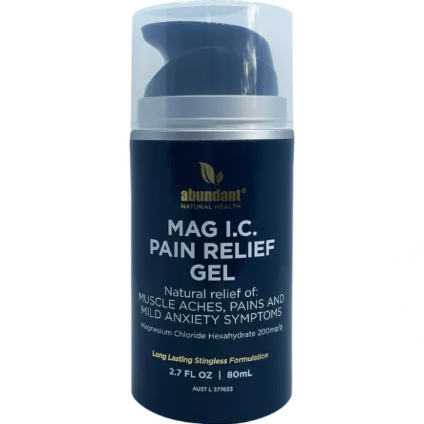 Abundant Natural Health MAG I.C.Magnesium Pain Relief Gel 80ml - Fresh Bloom Skin - Premium Skincare Solutions for Nourished, Hydrated, and Radiant Skin Every Day