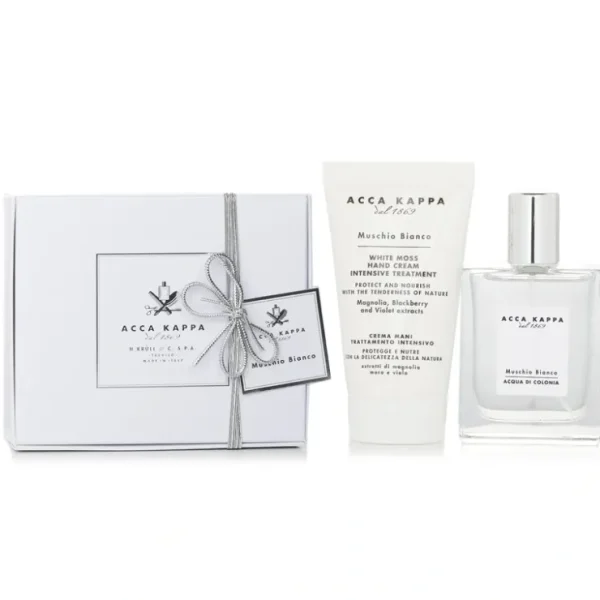 Acca Kappa White Moss Cologne & Hand Cream Set 2pcs - Fresh Bloom Skin - Premium Skincare Solutions for Nourished, Hydrated, and Radiant Skin Every Day