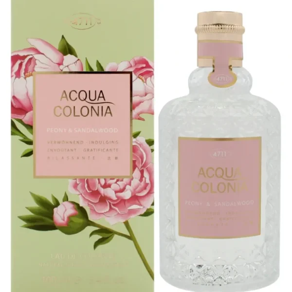 4711 Acqua Colonia - Peony and Sandalwood by Muelhens for Unisex - 3.4 oz EDC Spray - Fresh Bloom Skin - Premium Skincare Solutions for Nourished, Hydrated, and Radiant Skin Every Day