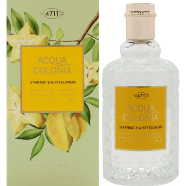 4711 Acqua Colonia - Starfruit and White Flowers by Muelhens for Unisex - 3.4 oz EDC Spray - Fresh Bloom Skin - Premium Skincare Solutions for Nourished, Hydrated, and Radiant Skin Every Day