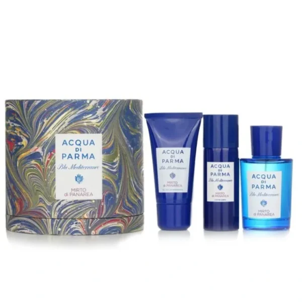 Acqua Di Parma Blu Mediterraneo Mirto Di Panarea Set 3pcs - Fresh Bloom Skin - Premium Skincare Solutions for Nourished, Hydrated, and Radiant Skin Every Day
