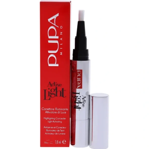 Active Light Highlighting Concealer - 002 Luminous Beige by Pupa Milano for Women - 0.33 oz Concealer - Fresh Bloom Skin - Premium Skincare Solutions for Nourished, Hydrated, and Radiant Skin Every Day