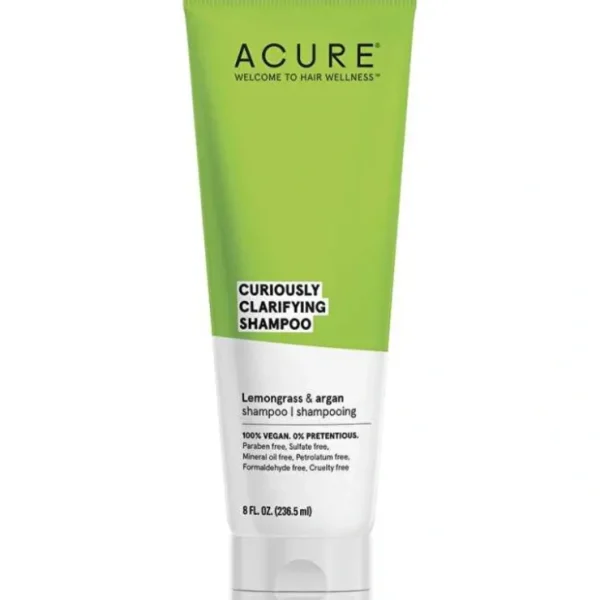 Acure Curiously Clarifying Shampoo Lemongrass 236.5ml - Fresh Bloom Skin - Premium Skincare Solutions for Nourished, Hydrated, and Radiant Skin Every Day