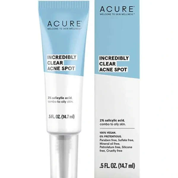 Acure Incredibly Clear Acne Spot 14.7ml - Fresh Bloom Skin - Premium Skincare Solutions for Nourished, Hydrated, and Radiant Skin Every Day
