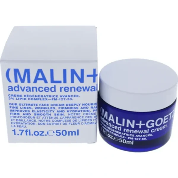 Advanced Renewal Cream by Malin + Goetz for Women - 1.7 oz Cream - Fresh Bloom Skin - Premium Skincare Solutions for Nourished, Hydrated, and Radiant Skin Every Day