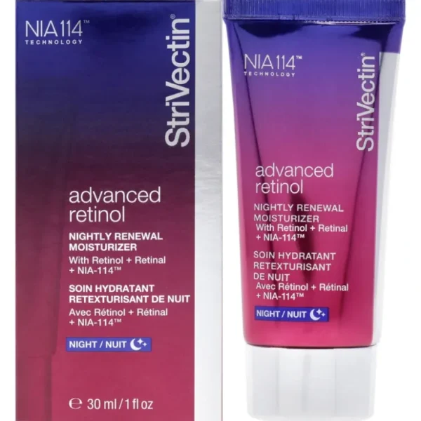 Advanced Retinol Intensive Night Moisturizer by StriVectin for Unisex - 1 oz Moisturizer - Fresh Bloom Skin - Premium Skincare Solutions for Nourished, Hydrated, and Radiant Skin Every Day