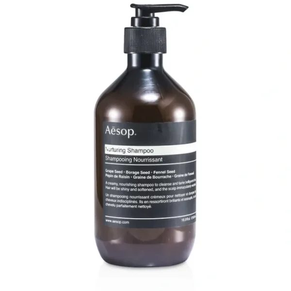 Aesop Nurturing Shampoo (Cleanse and Tame Belligerent Hair) 500ml/16.9oz - Fresh Bloom Skin - Premium Skincare Solutions for Nourished, Hydrated, and Radiant Skin Every Day