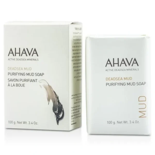 Ahava Deadsea Mud Purifying Mud Soap 100g/3.4oz - Fresh Bloom Skin - Premium Skincare Solutions for Nourished, Hydrated, and Radiant Skin Every Day