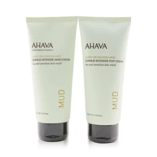 Ahava Mud Hand & Foot Duo Kit: Dermud Intensive Hand Cream 100ml+ Dermud Intensive Foot Cream 100ml 2pcs - Fresh Bloom Skin - Premium Skincare Solutions for Nourished, Hydrated, and Radiant Skin Every Day