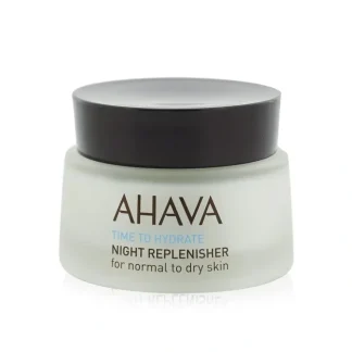 Ahava Time To Hydrate Night Replenisher (Normal to Dry Skin, Unboxed) 50ml/1.7oz - Fresh Bloom Skin - Premium Skincare Solutions for Nourished, Hydrated, and Radiant Skin Every Day