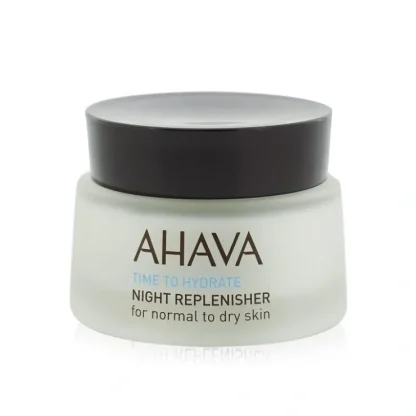 Ahava Time To Hydrate Night Replenisher (Normal to Dry Skin, Unboxed) 50ml/1.7oz - Fresh Bloom Skin - Premium Skincare Solutions for Nourished, Hydrated, and Radiant Skin Every Day