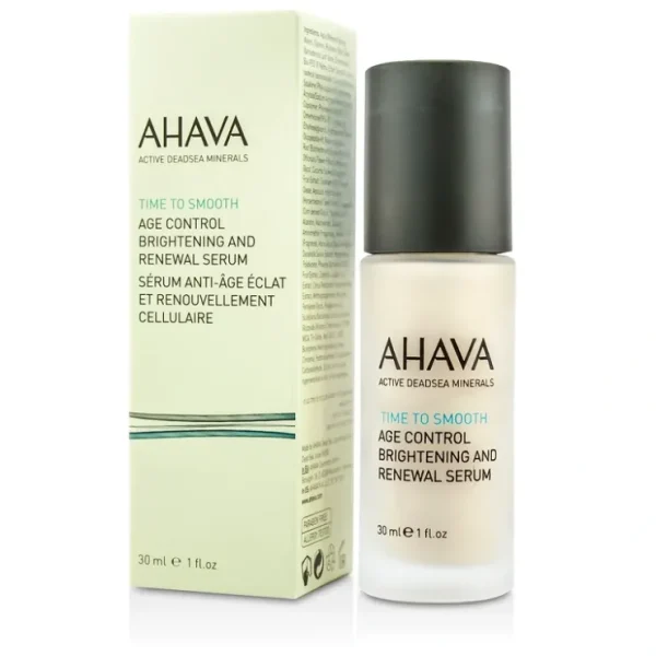Ahava Time To Smooth Age Control Brightening and Renewal Serum 30ml/1oz - Fresh Bloom Skin - Premium Skincare Solutions for Nourished, Hydrated, and Radiant Skin Every Day