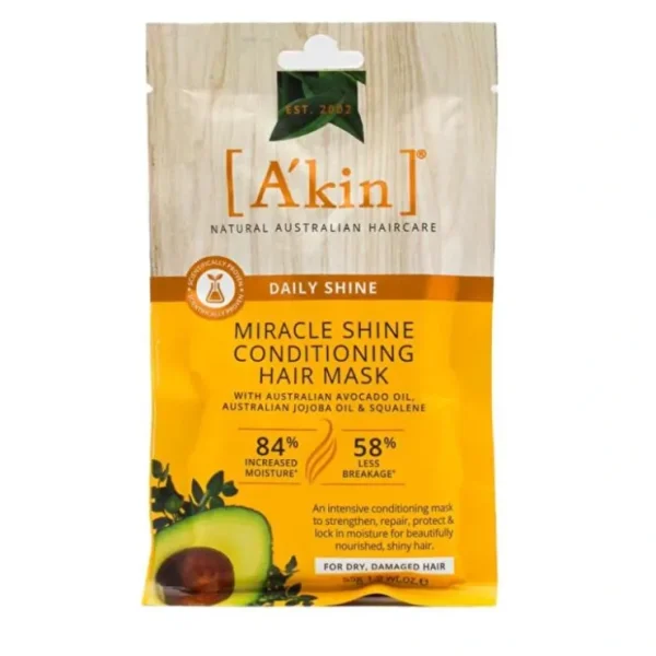 A-KIN Akin 55g Miracle Shine Hair Conditioning Mask 10 pieces - Fresh Bloom Skin - Premium Skincare Solutions for Nourished, Hydrated, and Radiant Skin Every Day
