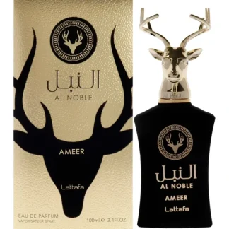 Al Noble Ameer by Lattafa for Men - 3.4 oz EDP Spray - Fresh Bloom Skin - Premium Skincare Solutions for Nourished, Hydrated, and Radiant Skin Every Day