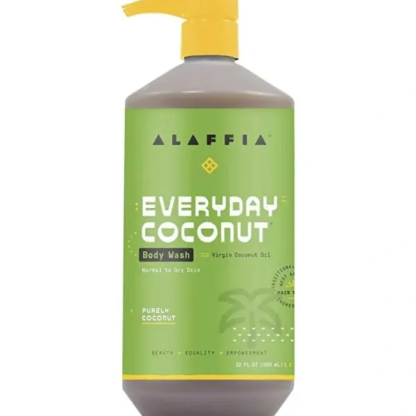Alaffia Everyday Coconut Body Wash Purely Coconut 950ml - Fresh Bloom Skin - Premium Skincare Solutions for Nourished, Hydrated, and Radiant Skin Every Day