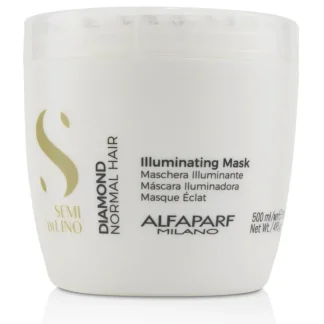 AlfaParf Semi Di Lino Diamond Illuminating Mask (Normal Hair) 500ml/17.4oz - Fresh Bloom Skin - Premium Skincare Solutions for Nourished, Hydrated, and Radiant Skin Every Day