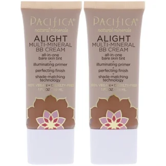 Alight Multi-Mineral BB Cream - 3 Dark by Pacifica for Women - 1 oz Makeup - Pack of 2 - Fresh Bloom Skin - Premium Skincare Solutions for Nourished, Hydrated, and Radiant Skin Every Day