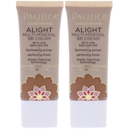 Alight Multi-Mineral BB Cream - 3 Dark by Pacifica for Women - 1 oz Makeup - Pack of 2 - Fresh Bloom Skin - Premium Skincare Solutions for Nourished, Hydrated, and Radiant Skin Every Day