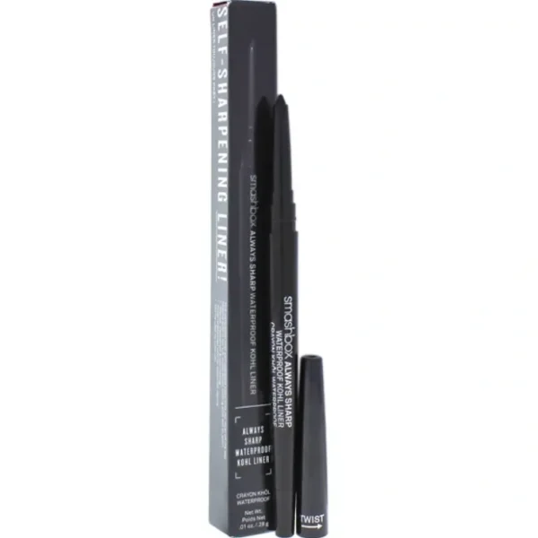Always Sharp Waterproof Kohl Liner - Raven by SmashBox for Women - 0.01 oz Eyeliner - Fresh Bloom Skin - Premium Skincare Solutions for Nourished, Hydrated, and Radiant Skin Every Day