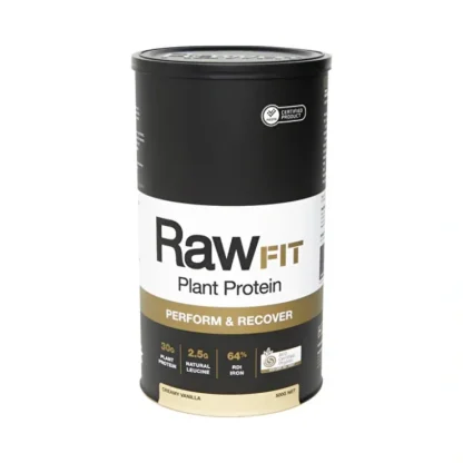Amazonia Raw FIT Plant Protein Organic Perform & Recover Creamy Vanilla 500g - Fresh Bloom Skin - Premium Skincare Solutions for Nourished, Hydrated, and Radiant Skin Every Day