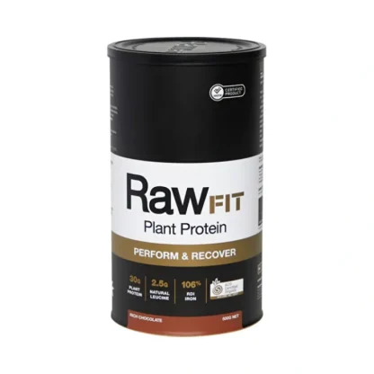 Amazonia Raw FIT Plant Protein Organic Perform & Recover Rich Chocolate 500g - Fresh Bloom Skin - Premium Skincare Solutions for Nourished, Hydrated, and Radiant Skin Every Day