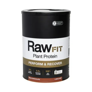 Amazonia Raw FIT Plant Protein Organic Perform & Recover Rich Chocolate 1.25kg - Fresh Bloom Skin - Premium Skincare Solutions for Nourished, Hydrated, and Radiant Skin Every Day