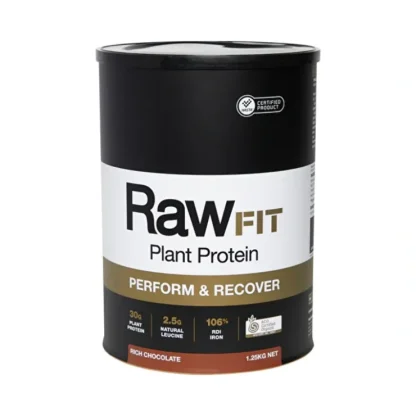 Amazonia Raw FIT Plant Protein Organic Perform & Recover Rich Chocolate 1.25kg - Fresh Bloom Skin - Premium Skincare Solutions for Nourished, Hydrated, and Radiant Skin Every Day