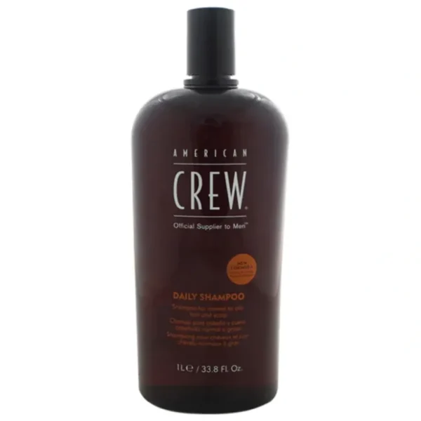 American Crew Daily Cleansing Shampoo by American Crew for Men - 33.8 oz Shampoo - Fresh Bloom Skin - Premium Skincare Solutions for Nourished, Hydrated, and Radiant Skin Every Day