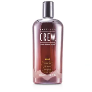 American Crew Men 3-IN-1 Shampoo, Conditioner & Body Wash 450ml/15.2oz - Fresh Bloom Skin - Premium Skincare Solutions for Nourished, Hydrated, and Radiant Skin Every Day