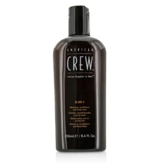 American Crew Men 3-IN-1 Shampoo, Conditioner & Body Wash 250ml/8.4oz - Fresh Bloom Skin - Premium Skincare Solutions for Nourished, Hydrated, and Radiant Skin Every Day