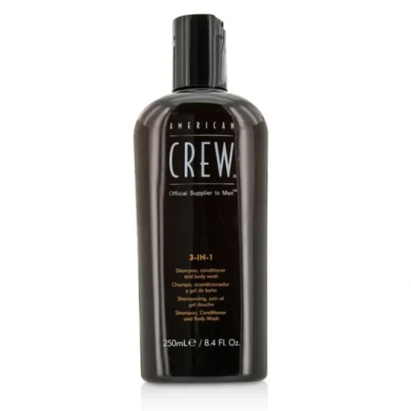 American Crew Men 3-IN-1 Shampoo, Conditioner & Body Wash 250ml/8.4oz - Fresh Bloom Skin - Premium Skincare Solutions for Nourished, Hydrated, and Radiant Skin Every Day