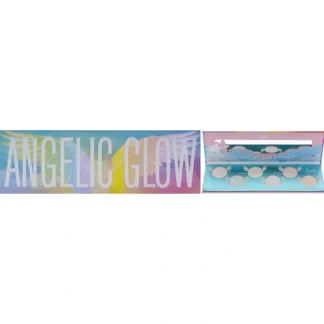 Angelic Glow Highlighter and Eyeshadow Palette by Rude Cosmetics for Women - 0.32 oz Makeup - Fresh Bloom Skin - Premium Skincare Solutions for Nourished, Hydrated, and Radiant Skin Every Day