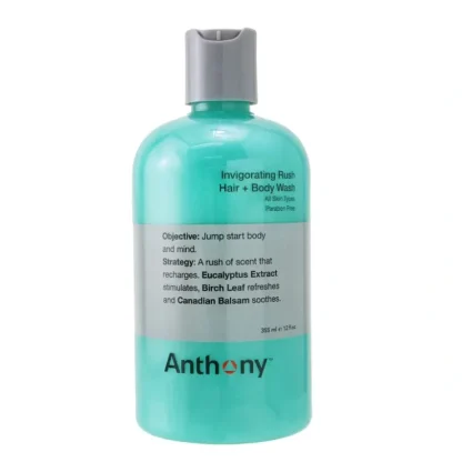 Anthony Invigorating Rush Hair & Body Wash (All Skin Types) 355ml/12oz - Fresh Bloom Skin - Premium Skincare Solutions for Nourished, Hydrated, and Radiant Skin Every Day