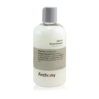 Anthony Logistics For Men Glycolic Facial Cleanser - For Normal/ Oily Skin 237ml/8oz - Fresh Bloom Skin - Premium Skincare Solutions for Nourished, Hydrated, and Radiant Skin Every Day