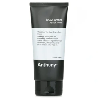 Anthony Logistics For Men Shave Cream 170g/6oz - Fresh Bloom Skin - Premium Skincare Solutions for Nourished, Hydrated, and Radiant Skin Every Day