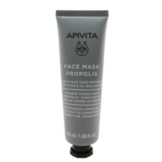 Apivita Black Face Mask with Propolis - Purifying & Oil-Balancing 50ml/1.69oz - Fresh Bloom Skin - Premium Skincare Solutions for Nourished, Hydrated, and Radiant Skin Every Day