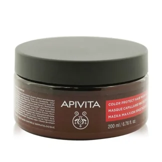 Apivita Color Protection Hair Mask with Quinoa Proteins & Honey 200ml/6.67oz - Fresh Bloom Skin - Premium Skincare Solutions for Nourished, Hydrated, and Radiant Skin Every Day