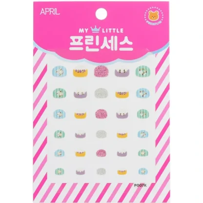 April Korea Princess Kids Nail Sticker - # P007K 1pack - Fresh Bloom Skin - Premium Skincare Solutions for Nourished, Hydrated, and Radiant Skin Every Day