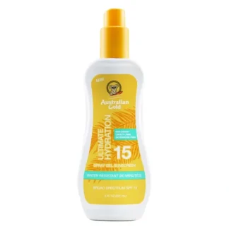 Australian Gold Spray Gel Sunscreen SPF 15 (Ultimate Hydration) 237ml/8oz - Fresh Bloom Skin - Premium Skincare Solutions for Nourished, Hydrated, and Radiant Skin Every Day