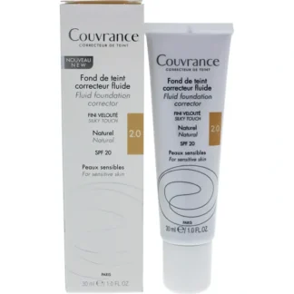 Avene Couvrance Fluid Foundation Corrector SPF20 - 02 Natural by Avene for Women - 1 oz Foundation - Fresh Bloom Skin - Premium Skincare Solutions for Nourished, Hydrated, and Radiant Skin Every Day