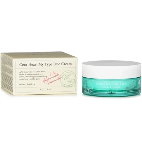 AXIS-Y Cera Heart My Type Duo Cream 60ml/2.02oz - Fresh Bloom Skin - Premium Skincare Solutions for Nourished, Hydrated, and Radiant Skin Every Day