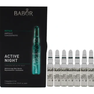 Babor Active Night Ampoule Serum Concentrates by Babor for Women - 7 x 0.06 oz Serum - Fresh Bloom Skin - Premium Skincare Solutions for Nourished, Hydrated, and Radiant Skin Every Day