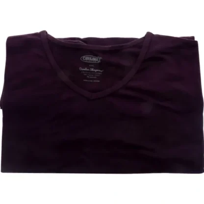 Bamboo Sleep Dolman V-Neck T-Shirt - Deep Violet by Cariloha for Women - 1 Pc T-Shirt (2XL) - Fresh Bloom Skin - Premium Skincare Solutions for Nourished, Hydrated, and Radiant Skin Every Day