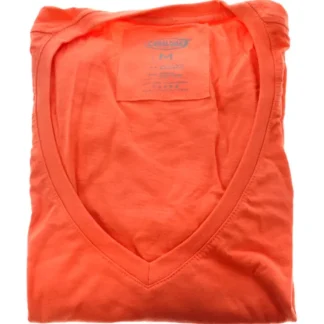Bamboo V-Neck Tee - Sunkissed Coral by Cariloha for Women - 1 Pc T-Shirt (M) - Fresh Bloom Skin - Premium Skincare Solutions for Nourished, Hydrated, and Radiant Skin Every Day