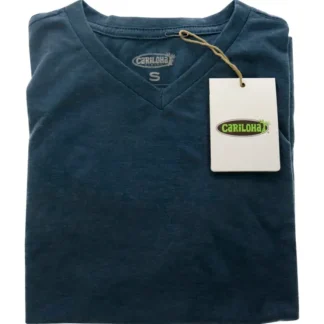 Bamboo V-Neck Tee T-Shirt - Bermuda Blue by Cariloha for Men - 1 Pc T-Shirt (S) - Fresh Bloom Skin - Premium Skincare Solutions for Nourished, Hydrated, and Radiant Skin Every Day