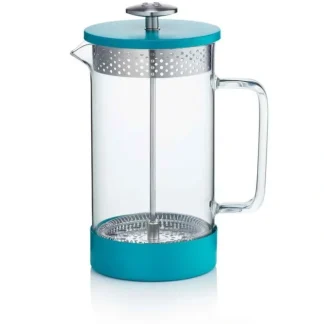 Barista & Co French Press Cafetiere Core Coffee Maker - Teal (8 Cup / 3 Mug / 1000ML) Fixed Size - Fresh Bloom Skin - Premium Skincare Solutions for Nourished, Hydrated, and Radiant Skin Every Day