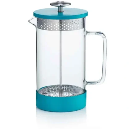 Barista & Co French Press Cafetiere Core Coffee Maker - Teal (8 Cup / 3 Mug / 1000ML) Fixed Size - Fresh Bloom Skin - Premium Skincare Solutions for Nourished, Hydrated, and Radiant Skin Every Day